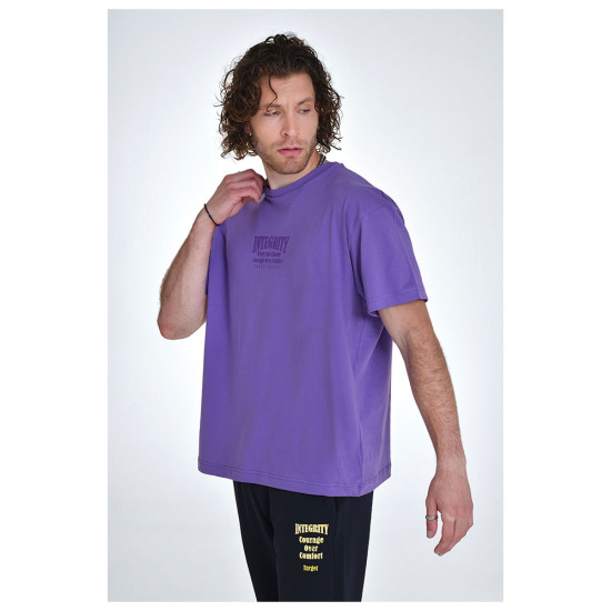 Target Ανδρική κοντομάνικη μπλούζα T-Shirt Loose Single Jersey "Integrity" Target Ανδρική κοντομάνικη μπλούζα T-Shirt Loose Single Jersey "Integrity"